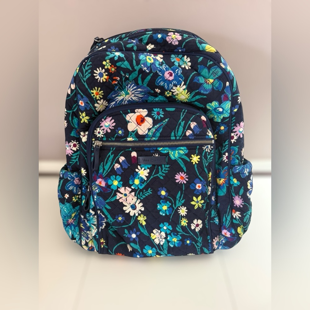Vera Bradley Botanical Backpack - Navy Floral